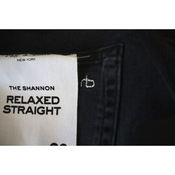 Rag & Bone Women Sz 26 Washed Black The Shannon Relaxed Straight Leg Jeans - Picture 4 of 13